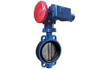 Electric adjustable center line butterfly valve