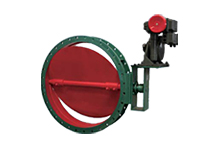 Electric adjustable ventilation butterfly valve