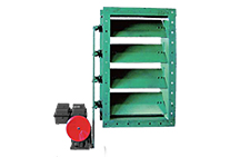 Electric adjustable louver valve